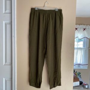 Olive Green Women's Pants